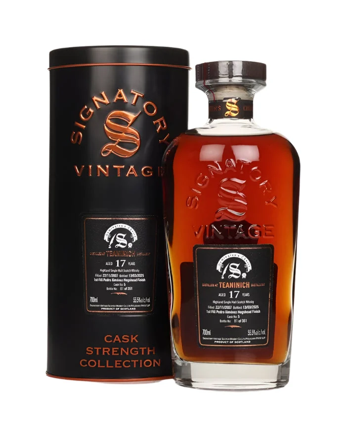 Teaninich 17 Year Old 2007 Cask #5 - Cask Strength Collection (Signatory) Single Malt Scotch Whisky | 700ML