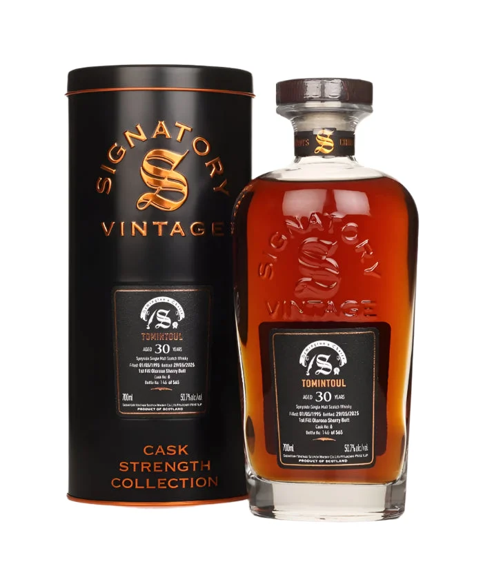 Tomintoul 30 Year Old 1995 Cask #6 - Cask Strength Collection (Signatory) Single Malt Scotch Whisky | 700ML