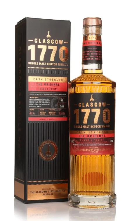 Glasgow 1770 Original Cask Strength Batch #2 Single Malt Scotch Whisky | 700ML - Whiskey