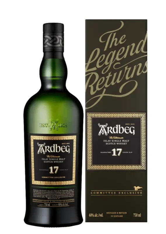 Ardbeg 17 Year Old Committee Exclusive Islay Single Malt Scotch Whisky - Whiskey