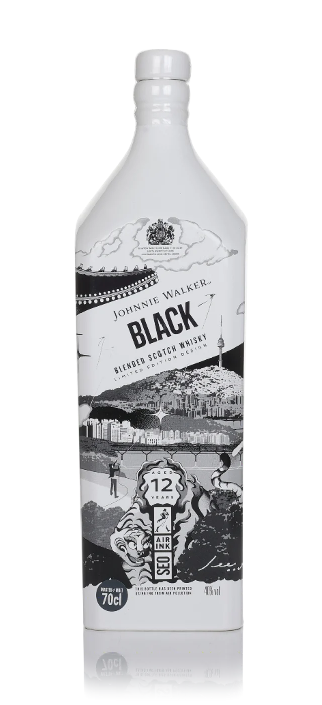 Johnnie Walker Black Label 12 Year Old - Air Ink Seoul Edition Blended Scotch Whisky | 700ML
