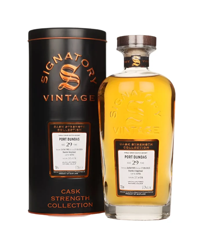 Port Dundas 29 Year Old 1995 Cask #64936 - Cask Strength Collection (Signatory) Single Grain Scotch Whisky | 700ML
