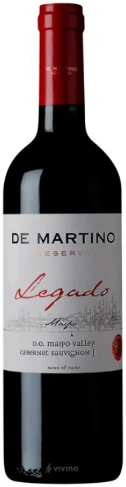 2019 | De Martino | Legado Reserva Cabernet Sauvignon - Wine