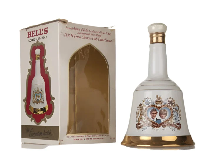 Bell's Prince Charles and Lady Diana Spencer 1981 Decanter Scotch Whisky - Whiskey