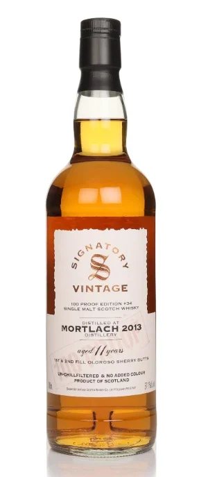 Mortlach 11 Year Old 2013 - 100 Proof Edition #34 Signatory Single Malt Scotch Whisky | 700ML