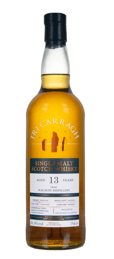 Tri Carragh MacDuff 13 Year Old 1st Fill Rubino Marsala Barrique Single Malt Scotch Whisky | 700ML - Whiskey