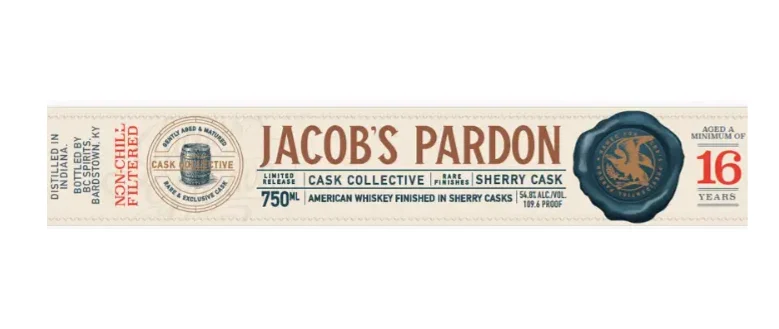 Jacobs' Pardon 16 Year Old Sherry Cask American Whiskey