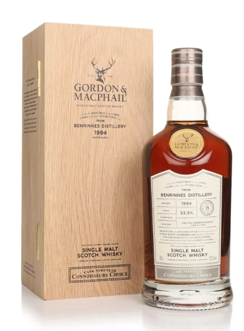 Benrinnes 29 Year Old 1994 Cask #7938 Connoisseurs Choice Gordon & MacPhail Single Malt Scotch Whisky | 700ML - Whiskey