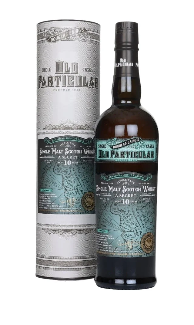 Secret Lowland 10 Year Old 2014 Cask #20085 Fanatical About Flavour Cask Strength - Old Particular (Douglas Laing) Single Malt Scotch Whisky | 700ML
