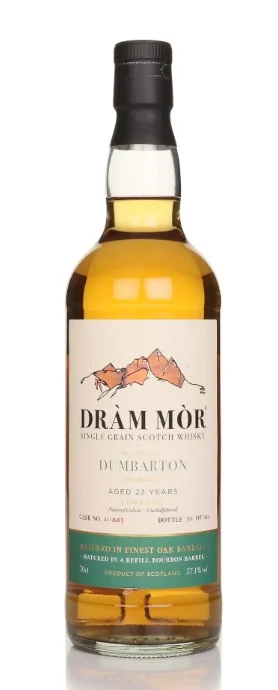 Dumbarton 23 Year Old Cask #211885 Dram Mor Single Grain Scotch Whisky | 700ML - Whiskey
