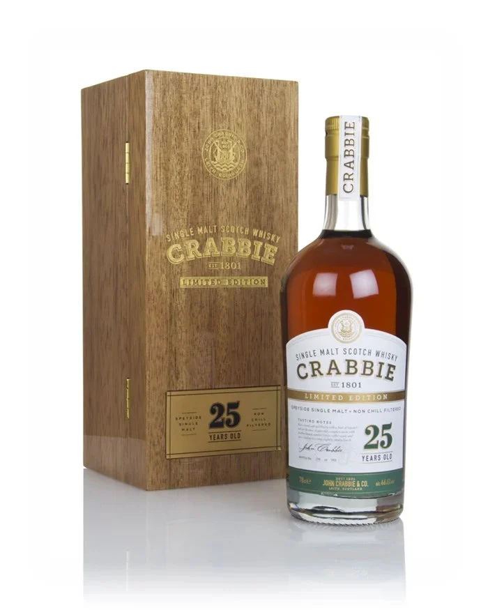 Crabbie 25 Year Old Limited Edition Single Malt Scotch Whisky | 700ML - Whiskey