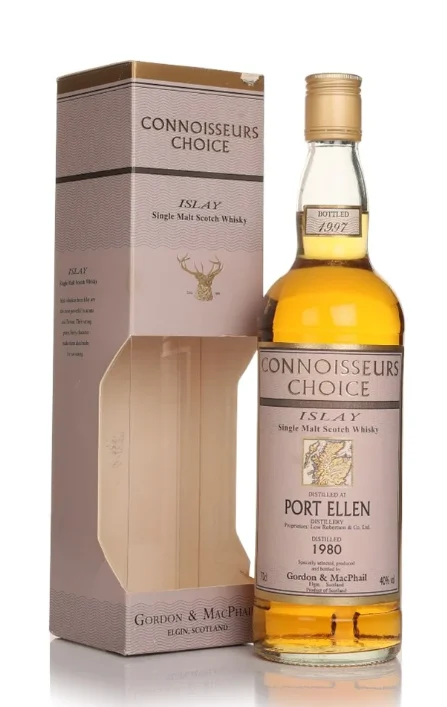 Port Ellen 1980 Bottled 1997 Connoisseurs Choice Gordon & MacPhail Single Malt Scotch Whisky | 700ML - Whiskey