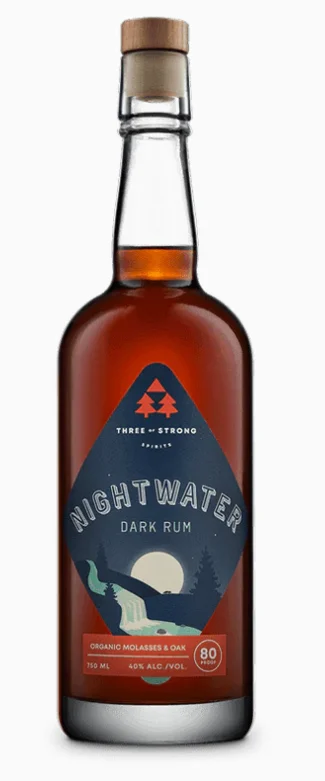 Three of Strong Spirits Nightwater Dark Rum