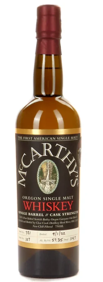 McCarthy's Oregon Cask Strength Proof 133.66 6 Year Old Single Malt Rum