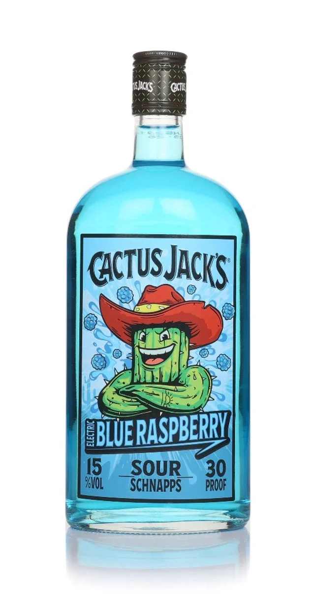 Cactus Jack's Electric Blue Raspberry Schnapps | 700ML