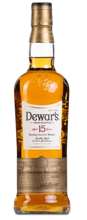 Dewar's 15 Year Old Double Aged For Extra Smoothness Blended Scotch Whisky | 700ML - Whiskey
