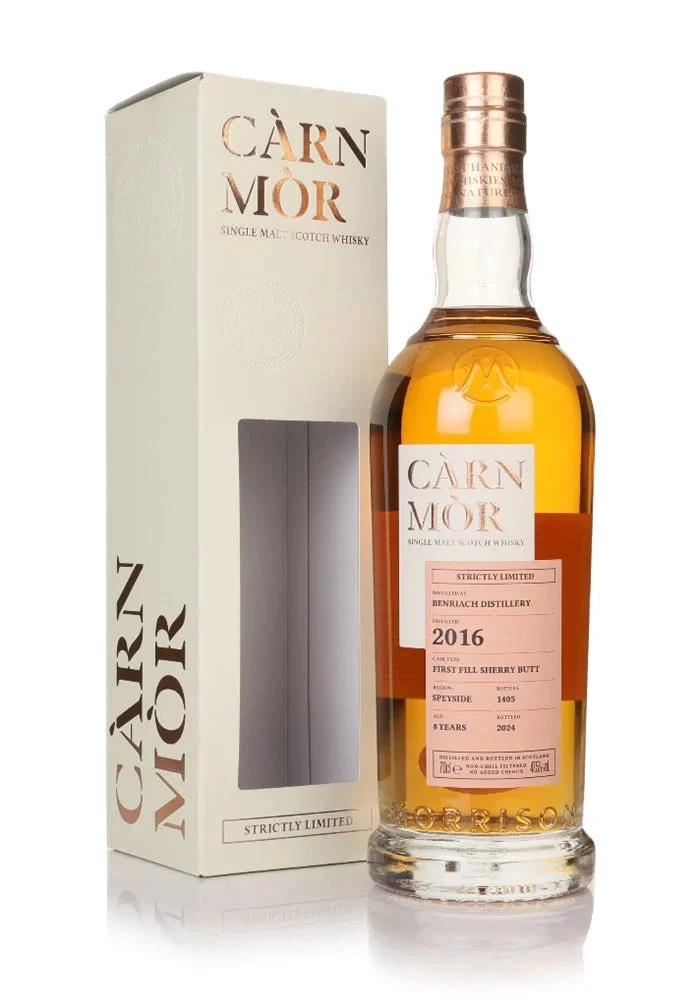 Benriach 8 Year Old 2016 Strictly Limited (Carn Mor) Single Malt Scotch Whisky | 700ML - Whiskey