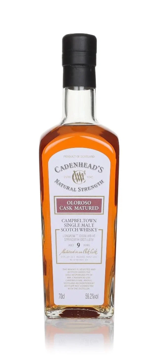 Longrow 9 Year Old 2015 - Cadenhead's Natural Strength Single Malt Scotch Whisky | 700ML