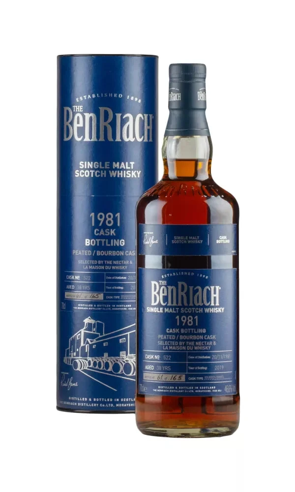 Benriach 38 Year Old Single Cask #1981 Single Malt Scotch Whisky | 700ML - Whiskey