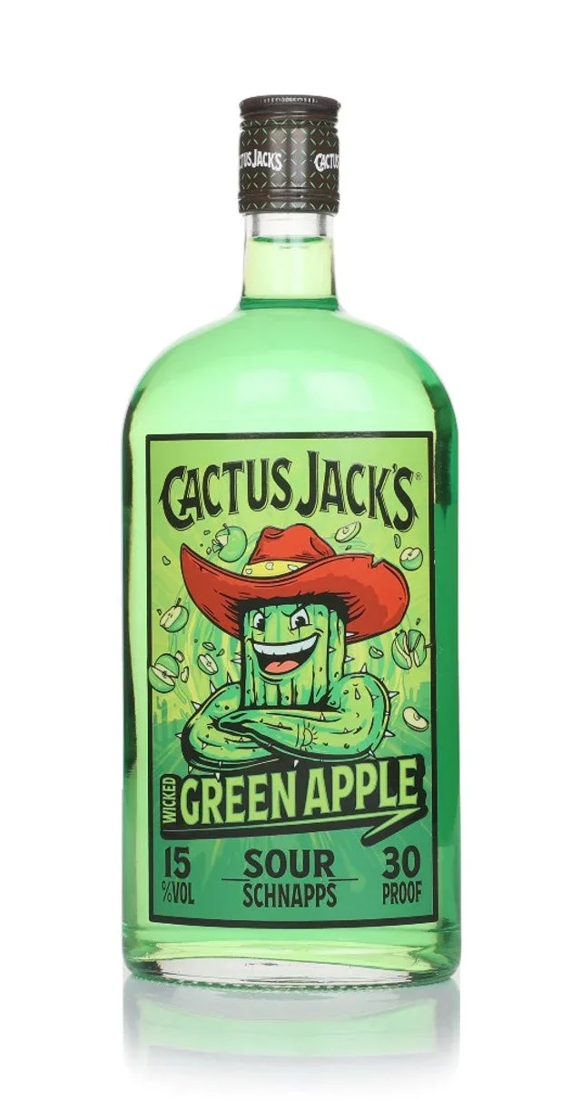Cactus Jack's Wicked Green Apple Schnapps | 700ML