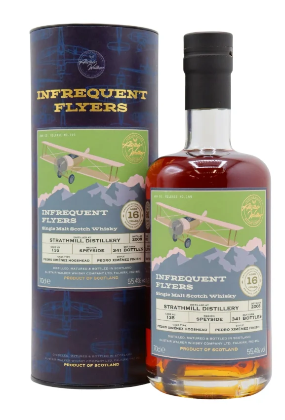 Strathmill Infrequent Flyers - Single Cask #135 16 Year Old 2008 Vintage Single Malt Scotch Whisky | 700ML