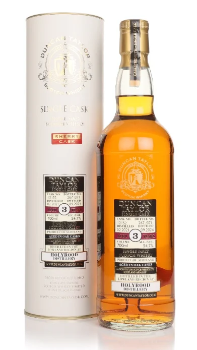 Holyrood 3 Year Old 2021 Cask #12152 Single Cask Duncan Taylor Single Malt Scotch Whisky | 700ML - Whiskey