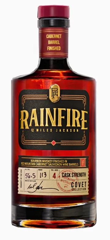 Firewater Distillery Rainfire Finished in Cabernet Sauvignon Barrels Straight Bourbon Whiskey