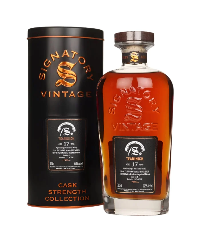 Teaninich 17 Year Old 2007 Cask #6 - Cask Strength Collection (Signatory) Single Malt Scotch Whisky | 700ML