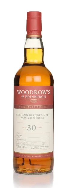 Highland 30 Year Old 1994 Cask #10 Woodrow's of Edinburgh Blended Malt Scotch Whisky | 700ML - Whiskey