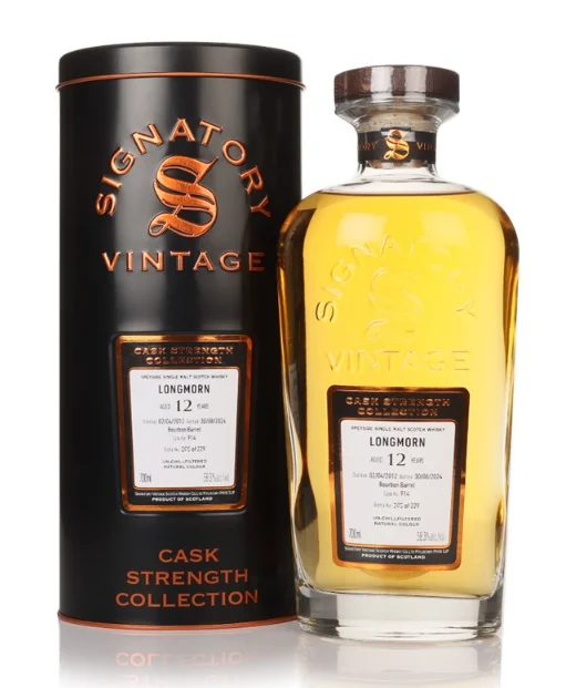 Longmorn 12 Year Old 2012 Cask #914 Cask Strength Collection Signatory Single Malt Scotch Whisky | 700ML - Whiskey