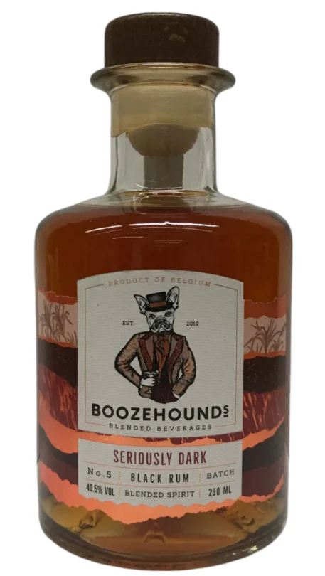 Boozehounds Seriously Dark Black Rum | 200ML