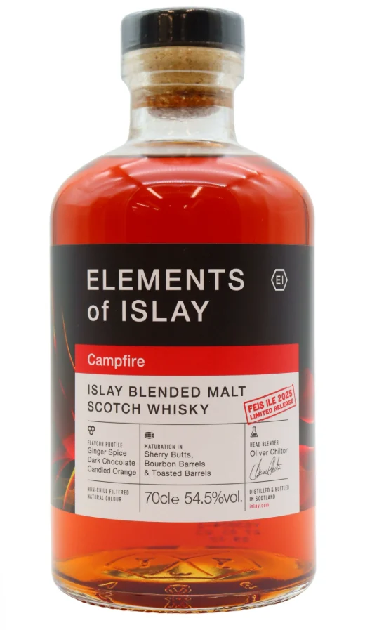 Elements Of Islay Campfire Feis Ile 2025 Limited Release Blended Malt Scotch Whisky | 700ML - Whiskey