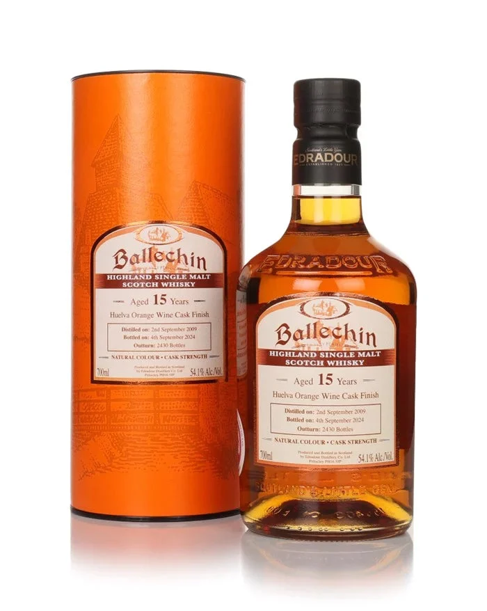 Ballechin 15 Year Old 2009 Orange Wine Cask Single Malt Scotch Whisky | 700ML - Whiskey