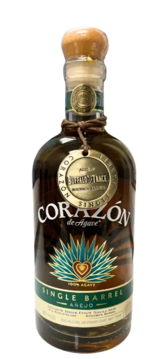 Corazon Single Barrel Anejo Aged in Buffalo Trace Bourbon Barrels - Tequila