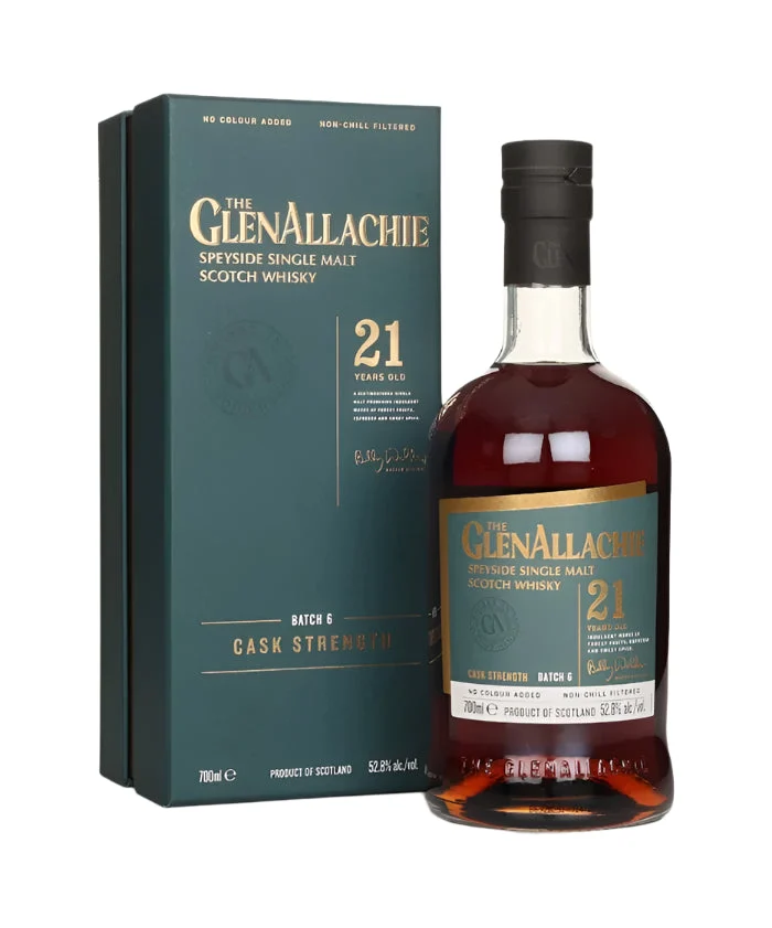 GlenAllachie 21 Year Old Batch Six Single Malt Scotch Whisky | 700ML - Whiskey