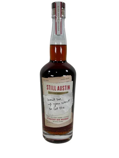 Still Austin Ruby Red Port Barrel Finished Straight Rye Whiskey