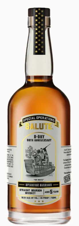 Heritage Distilling Special Operations Salute D-Day 80th Anniversary Sea Straight Bourbon Whiskey