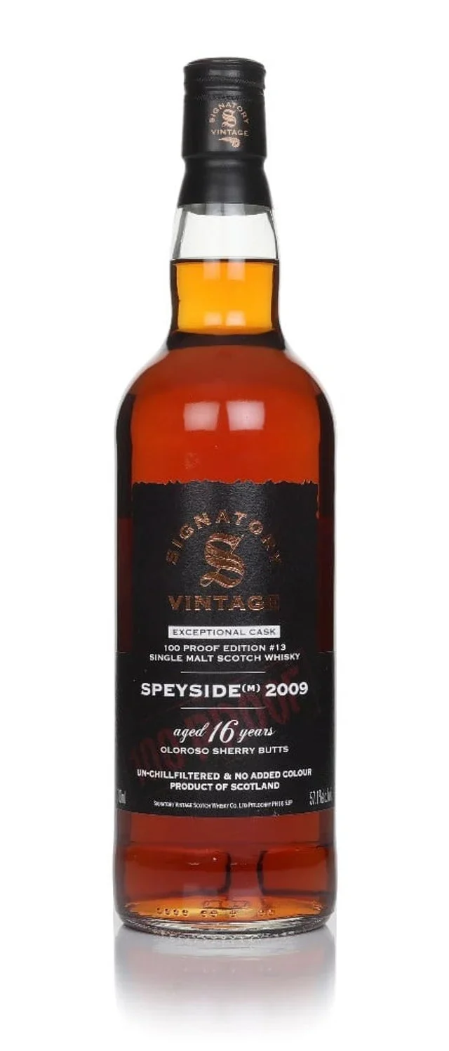 Speyside (M) 16 Year Old 2009 Exceptional Cask - 100 Proof Edition #13 (Signatory) Single Malt Scotch Whisky | 700ML