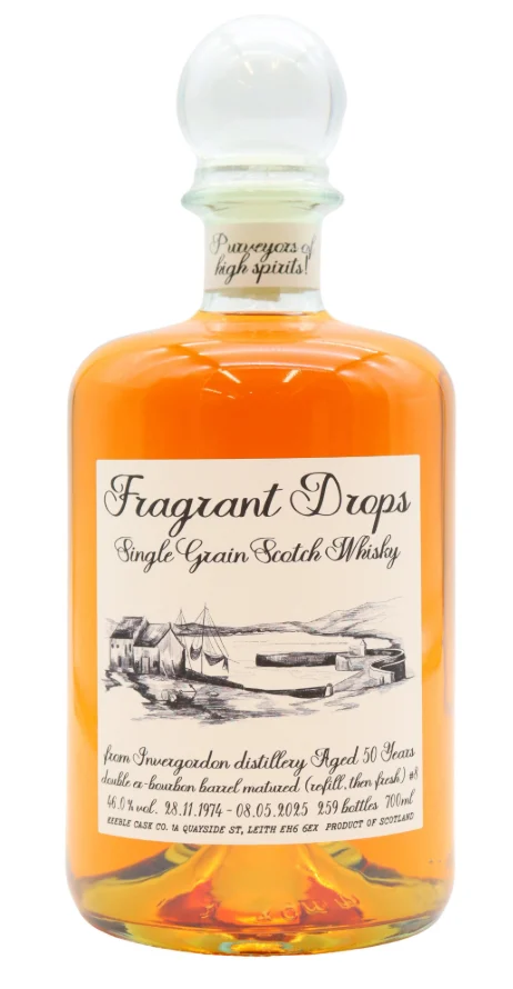 Invergordon Fragrant Drops 50 Year Old Single Cask #8 · 1974 Vintage Single Grain Scotch Whisky | 700ML - Whiskey