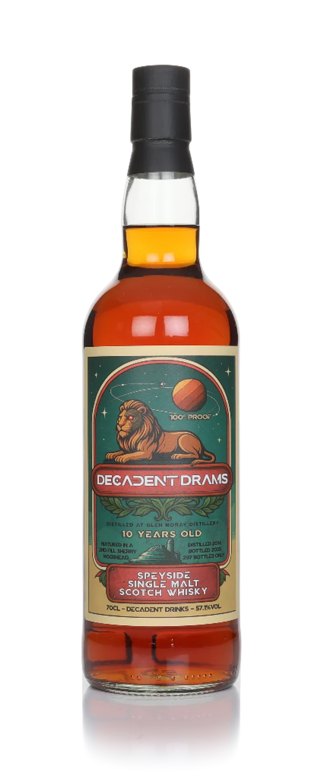 Glen Moray 10 Year Old 2014 - Decadent Drams (Decadent Drinks) Single Malt Scotch Whisky | 700ML
