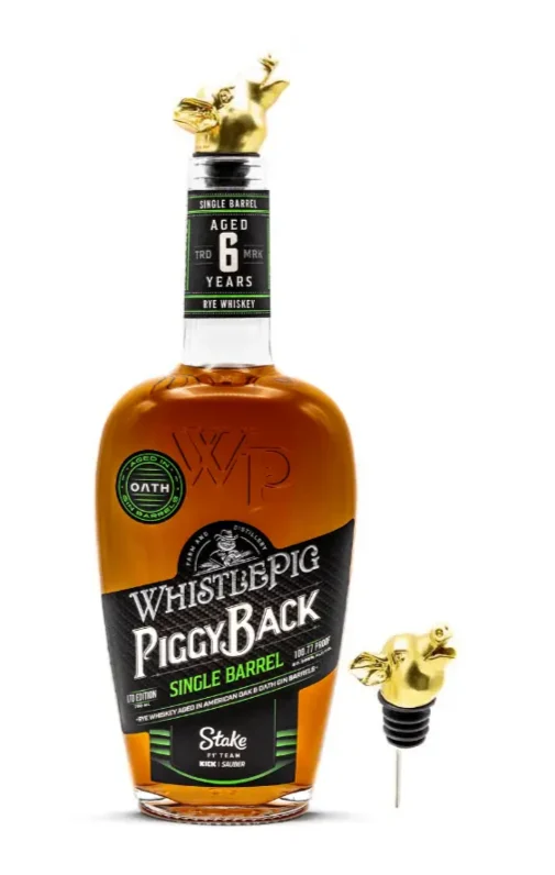 WhistlePig PiggyBack Stake F1 Team Kick Sauber Single Barrel Limited Edition Pour Snout Rye Whiskey