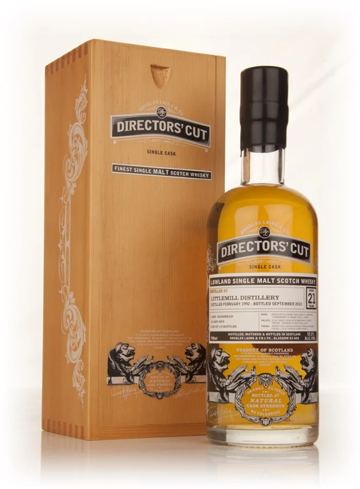 Littlemill 21 Year Old 1992 Cask #9970 Directors' Cut Single Malt Scotch Whisky | 700ML - Whiskey