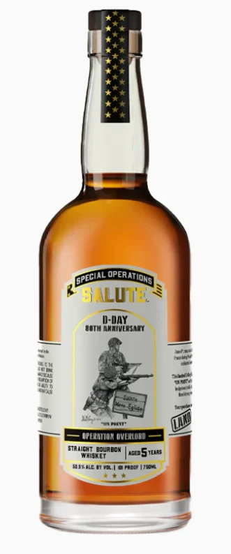 Heritage Distilling Special Operations Salute D-Day 80th Anniversary Land Straight Bourbon Whiskey