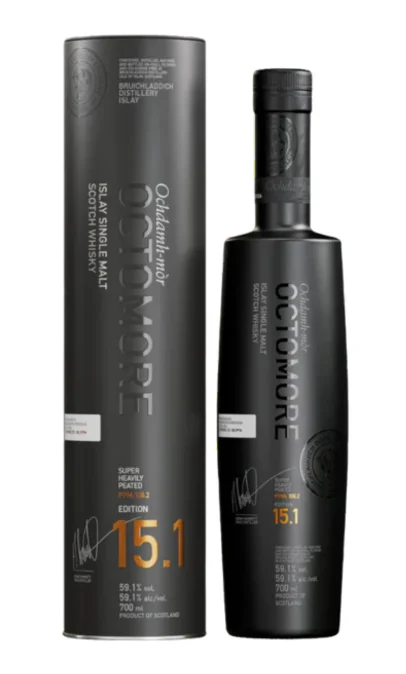Bruichladdich Octomore Islay Super Heavily Peated 108.2 PPM Edition 15.1 Single Malt Scotch Whisky - Whiskey