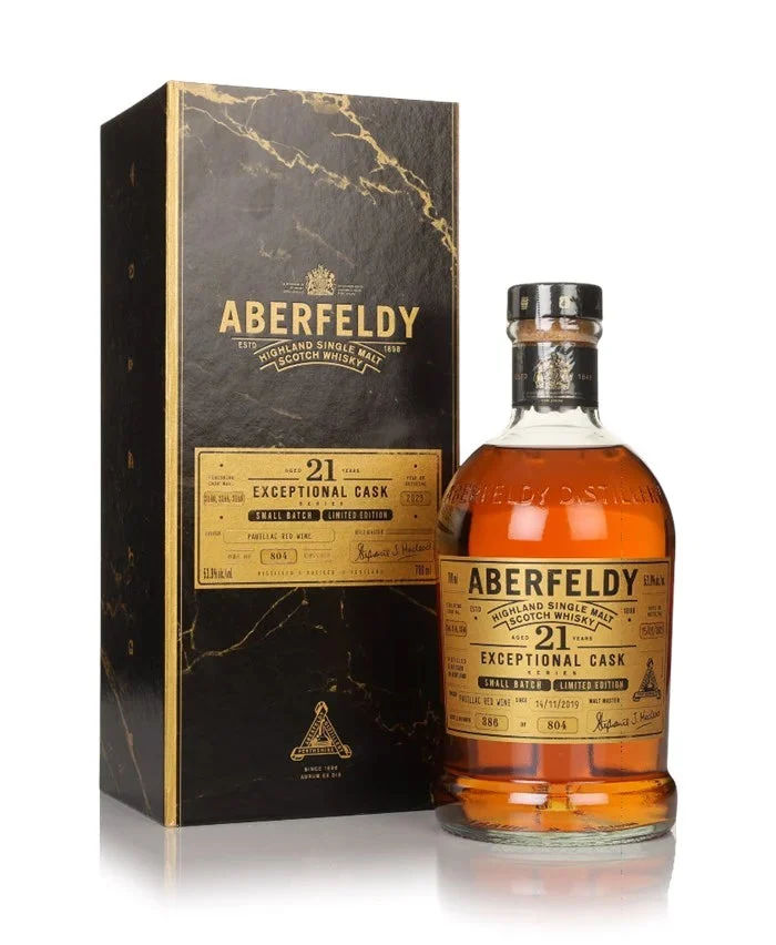 Aberfeldy 21 Year Old Exceptional Cask Series Pauillac Red Wine Cask Finish Single Malt Scotch Whisky | 700ML - Whiskey