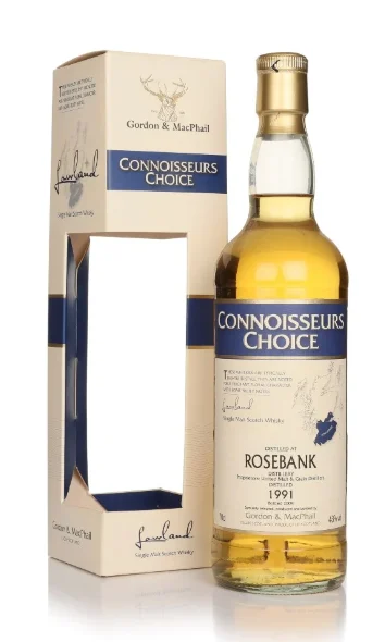 Rosebank 1991 Bottled 2009 Connoisseurs Choice Gordon & MacPhail Single Malt Scotch Whisky | 700ML - Whiskey