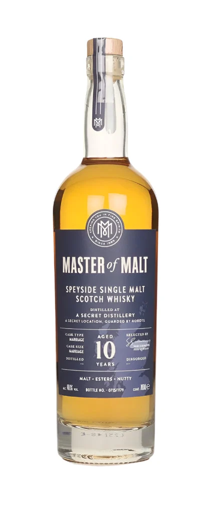 A Secret Speyside Distillery 10 Year Old (Private Bottle) Single Malt Scotch Whisky | 700ML - Whiskey