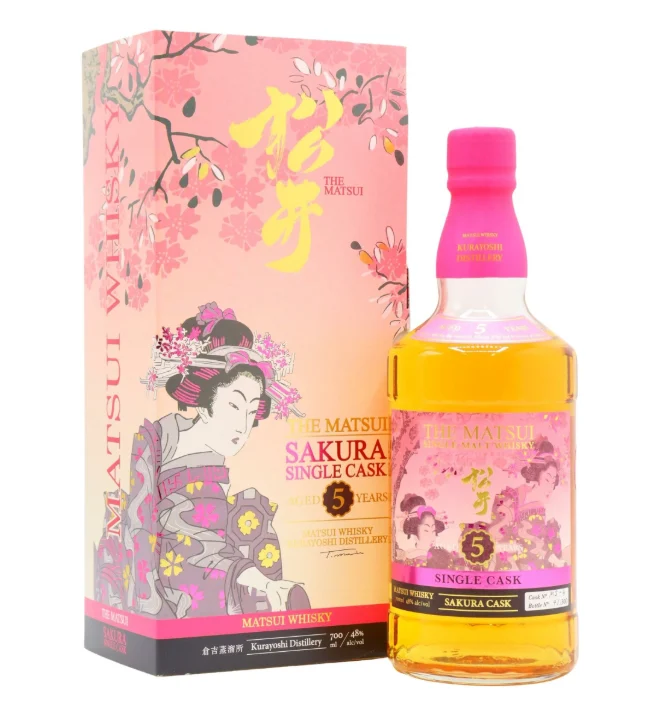 Kurayoshi Matsui Sakura Single Cask 5 Year Old Japanese Whisky | 700ML - Whiskey