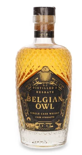 Belgian OWL 45 Months Cask Strength Black Label Single Cask Whisky | 500ML - Whiskey