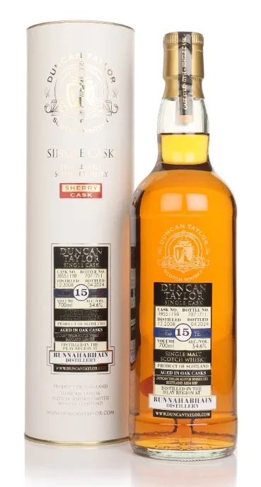 Bunnahabhain 15 Year Old 2008 Cask #38551198 Single Cask Duncan Taylor Single Malt Scotch Whisky | 700ML - Whiskey